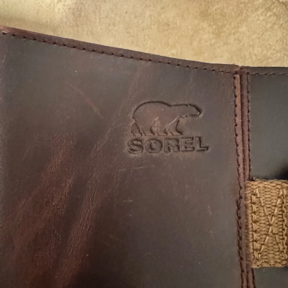 Sorel Women’s Slimpack Waterproof Leather Pull-On Boots in Dark Brown